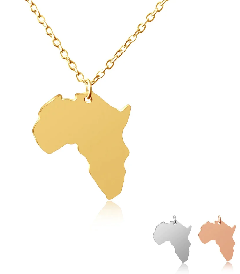 Africa Filled Necklace