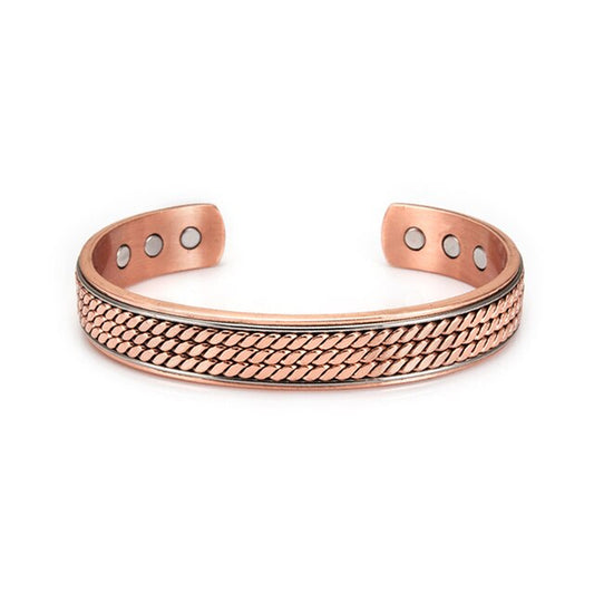Adjustable Twisted Copper Cuff Bracelet