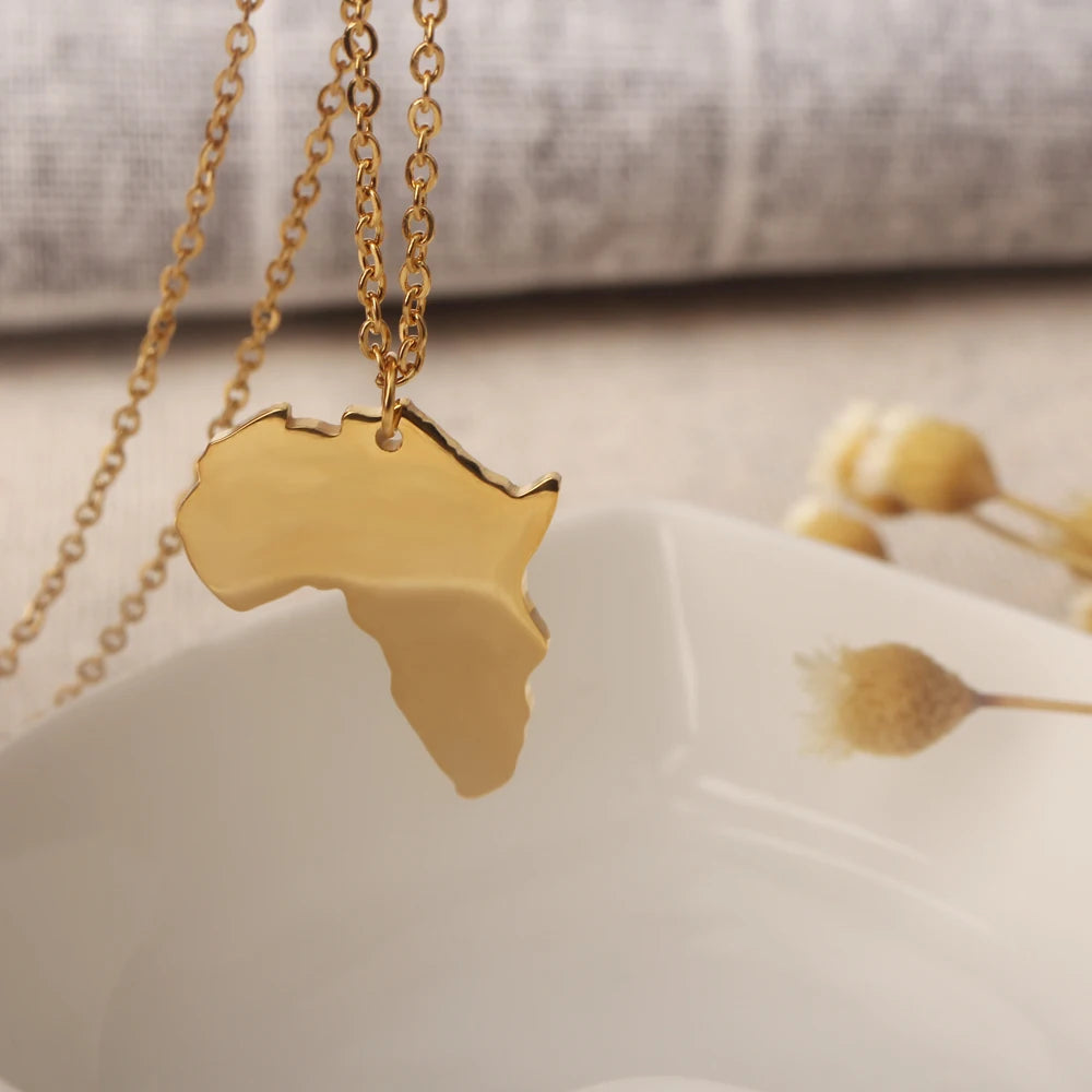 Africa Filled Necklace